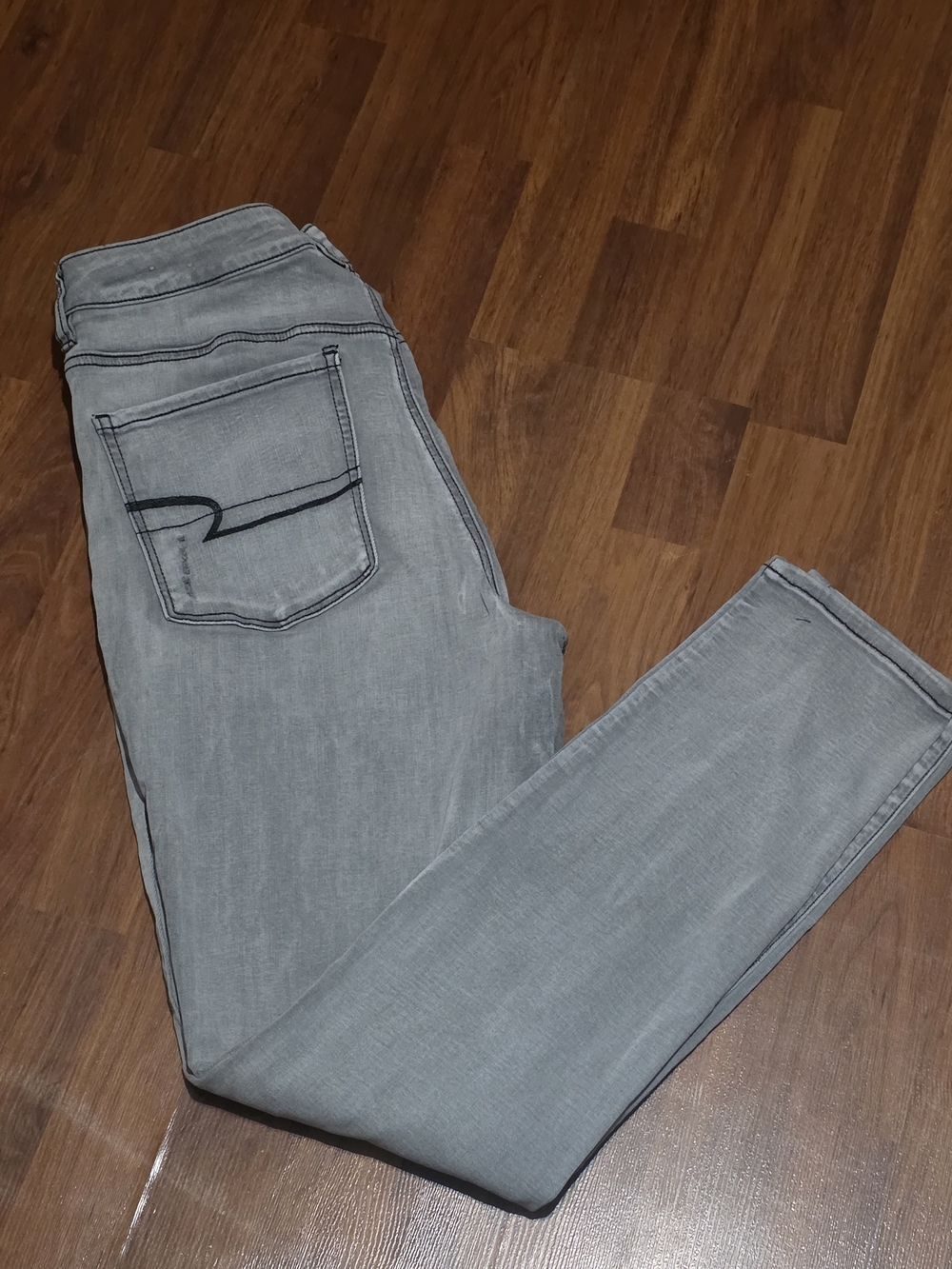 American Eagle Light Gray Skinny Jeans
